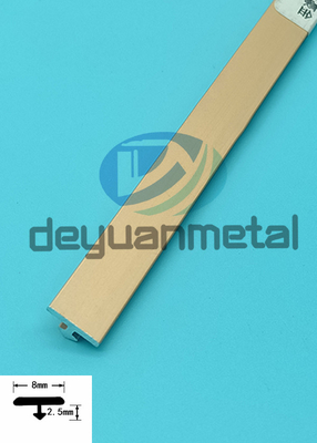 Dekoracyjne aluminiowe profile do formowania T Listwa przejściowa do płytek