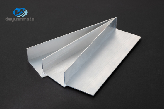 6063 Profile kątowe z wykończeniem młyna aluminiowego, kąt wytłaczania aluminium 25x50 mm