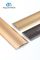6063 Aluminiowa listwa progowa Listwa progowa Wykończenie przejściowe Laminat Płytki dywanowe w kolorze złotym