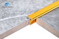 Anodowany wytłaczany aluminiowy kanał T 0,7-1,2 mm Grubość ODM Dostępny złoty kolor z krzywą