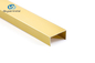 Anodowany aluminiowy kanał profilu U Grubość 0,8-1,2 mm 6063 Materiał Alu Kolor złoty